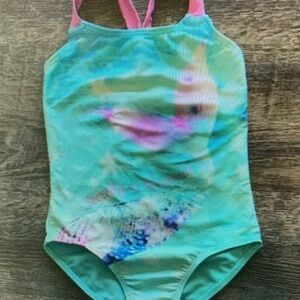 Kids Swimwear with Pink and Blue Design